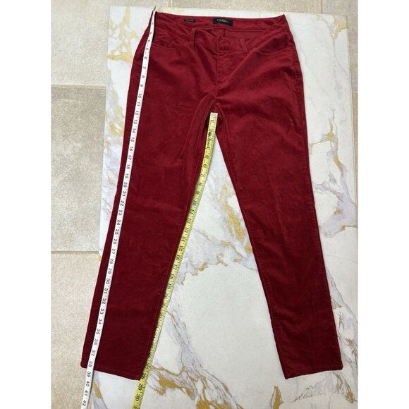 Talbots Signature Red Velvet Pants Womens Waist 30 Costume Christmas Santa Claus - Picture 3 of 10